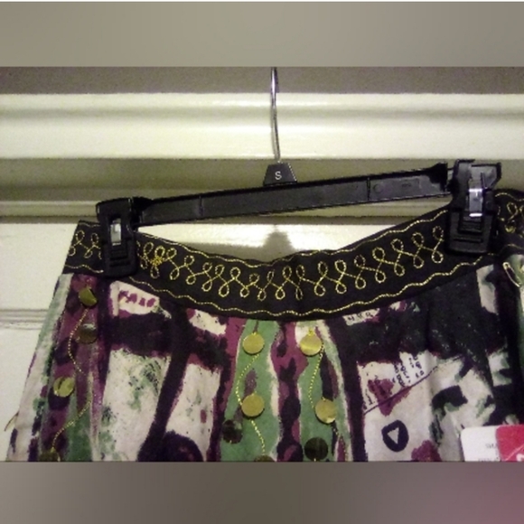 Artisan Skirt Batik Screenprint Museum Italy - Picture 10 of 14